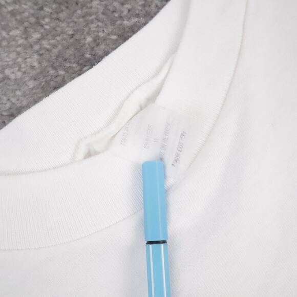 VTG 90s Native American Chief Tribal XL White Short Sleeve T-Shirt - Picture 5 of 10